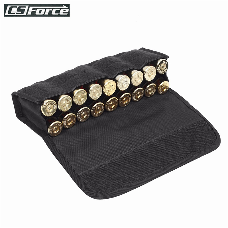 Tactical Molle Magazine Pouch with 12/20GA Shell Holder Ammo Carrier Cartridge 