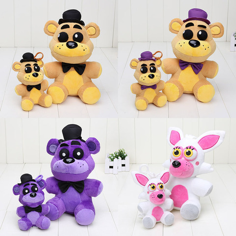 25cm 14cm FNAF Plush toys Five Nights At Freddy's pendant Golden