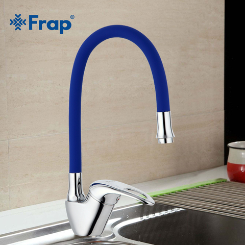 Frap Kitchen Faucet New Arrival 6-color Silica Gel Nose Any Direction Rotation Cold and Hot Water Mixer tap Torneira Cozinha ► Photo 1/6