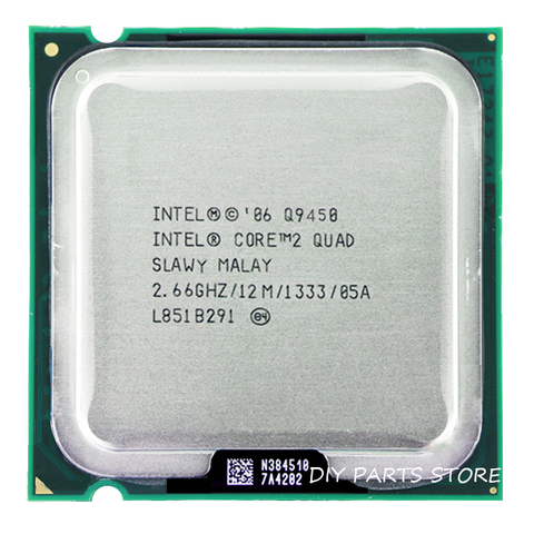 4 core INTEL Core 2 Quad  Q9450 CPU INTEL Q9450 Processor 2.5Ghz/12M /1333GHz) Socket LGA 775 ► Photo 1/2