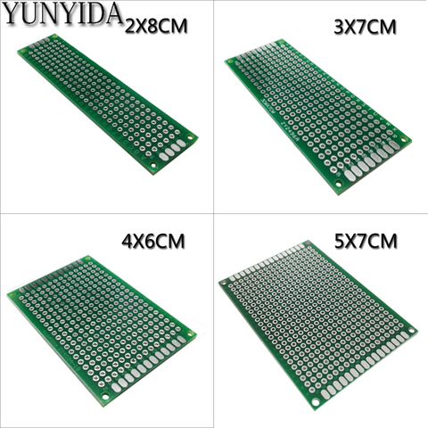 13-01 free shipping 4pcs 5x7 4x6 3x7 2x8 cm double sided Copper prototype pcb Universal Board ► Photo 1/1