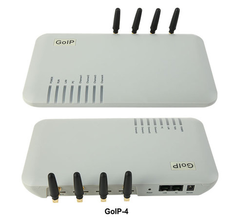 GoIP 4 ports gsm voip gateway/Voip sip gateway / GoIP4 ip gsm gateway support SIP/H.323/IMEI changeable ► Photo 1/5