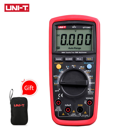 UNI-T UT139C UNIT Digital Multimeter Auto Range True RMS Meter Capacitor Tester Handheld 6000 Count Voltmeter Temperature ► Photo 1/6