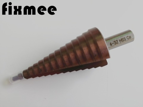 HSS-CO/M35 Triangle Shank 4-32mm Cobalt Straight Step Drill Bit Metal Cone Step Drill Bit Stainless Steel Hole Saw Hole Cutter ► Photo 1/6