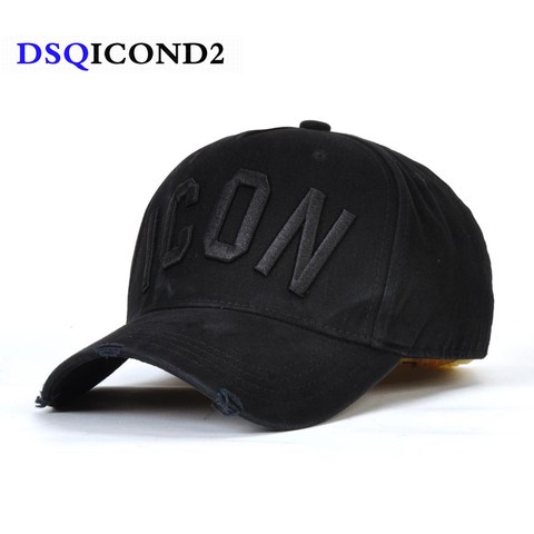 DSQICOND2 Cotton snapback Baseball Caps DSQ Letters High Quality Cap Men Women Customer Design ICON Logo Hat Black Cap Dad Hats ► Photo 1/6