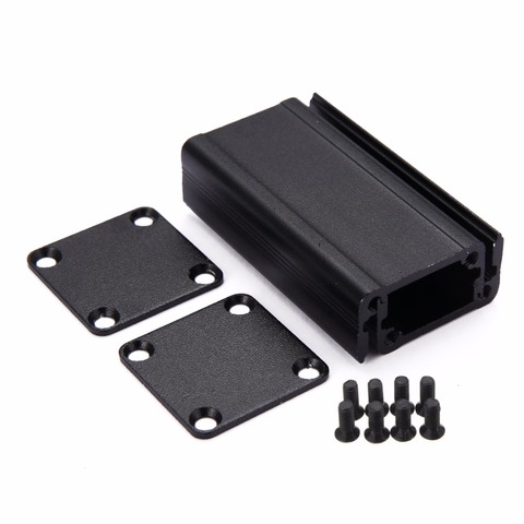Black Aluminum Enclosure Case DIY Extruded Electronic Project Box 50x25x25mm Mayitr For Power Supply Units ► Photo 1/6
