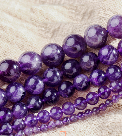 Free Shipping Round Mixed Purple Color Amethysts Beads Natural Stone Beads 6 8 10 12mm diy Bracelet Necklace For Jewelry Making ► Photo 1/4