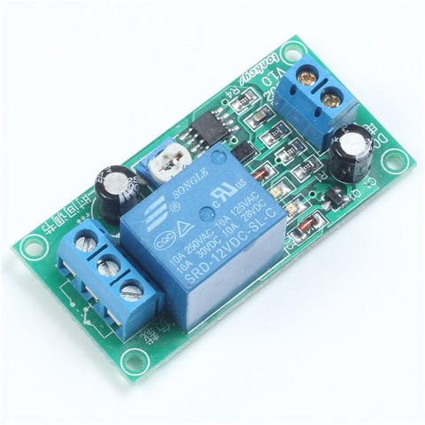 NE555 DC 12 v Driving Delay Time Delay Relay Module Adjustable Timer Switch AC 250 v 10A DC 30 v 1 ~ 60 second Adjustable Switch ► Photo 1/4