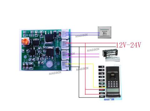 Time Adjustable Delay module power module magnetic lock electronic lock delay board for Door access control ► Photo 1/3