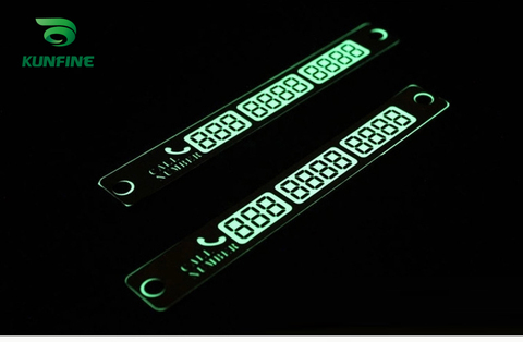 Car Styling Luminous Temporary Parking Card Night Light Phone Number Card Plate ► Photo 1/6