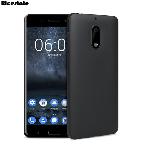 Matte Silicone TPU Soft Back Cover Case For Nokia 3 5 6 7 8 9 Nokia 2.1 3.1 5.1 6.1 7.1 6.2 7.2 X5 X6 X7 X71 Black frosted case ► Photo 1/6