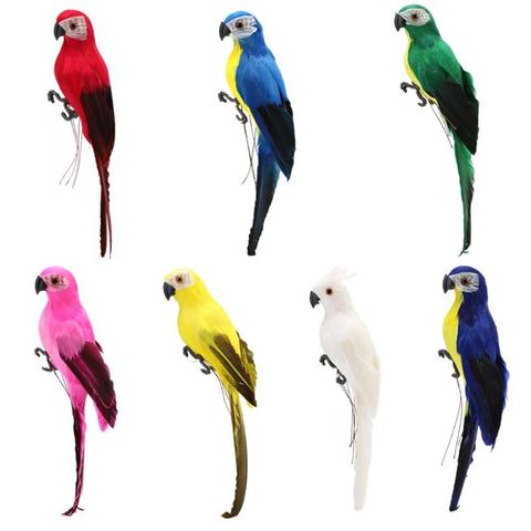 Creative Foam Feather Artificial Parrot Imitation Bird Model Home Ornament Weeding Gift Party Garden Yard Tree decorations ► Photo 1/6
