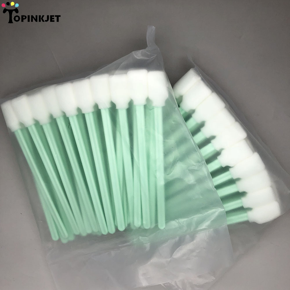 Lots 50 Swabs Swab Solvent Cleaning Foam for Epson Roland Mimaki Mutoh Printer 