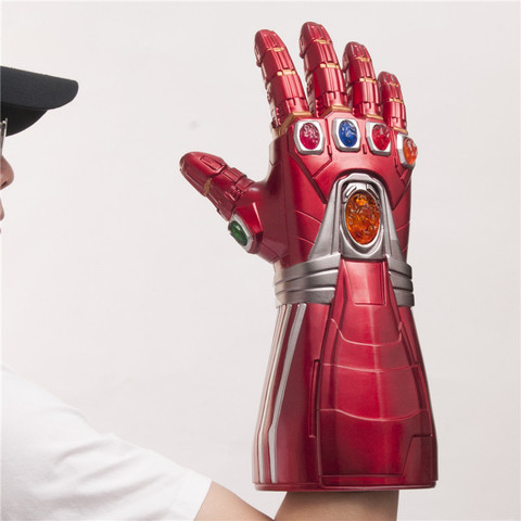 1:1 LED Light Iron Man Tony Stark Thanos Gauntlet War Cosplay Gloves Costume PVC Kid Gift ► Photo 1/6