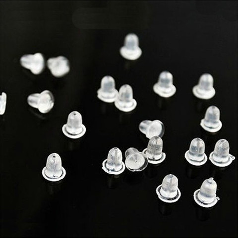 600pcs/lot Bullet Shaped Rubber Earring Back Stoppers Findings Ear Post Nut 3.5x3.5mm Earring Cups for DIY Jewelry Findings F27 ► Photo 1/4