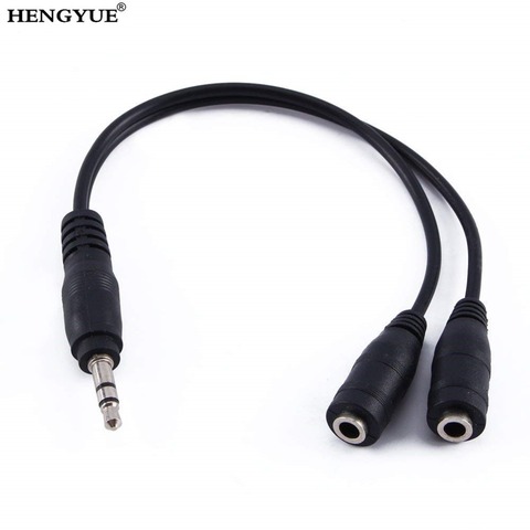 3.5mm Stereo Audio Male to 2 Female Headset Mic Y Splitter Cable Adapter Wholesale Drop Shipping Drop Shipping ► Photo 1/3