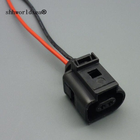 shhworldsea 1pcs 1J0973702 1J0973802 Electrical Harness 2 Pin Connector Plug Wiring for VW Audi A4 A6 A8 Q5 Q7 2004 - 2009 ► Photo 1/3