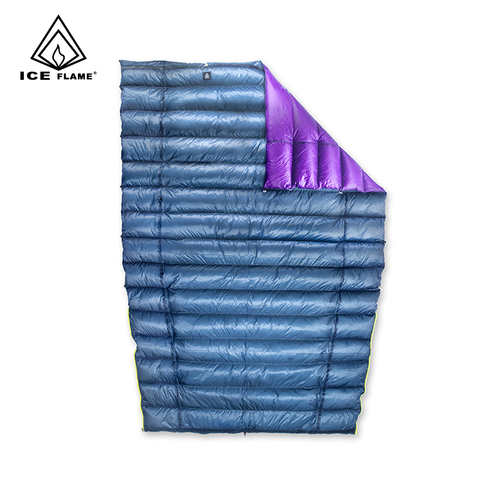 Ice Flame 7D 3 Season 800FP 90% White Goose Down Sleeping Bag Blanket Sleeping Quilt Underquilt For Hammock Backpacking Camping ► Photo 1/6
