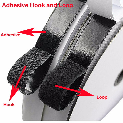 1M Self adhesive Hook and Loop Fastener Tape Strong Glue on Magic Nylon Sticker Adhesive Disk Velcros16/20/25/30/40/50/100/110mm ► Photo 1/6