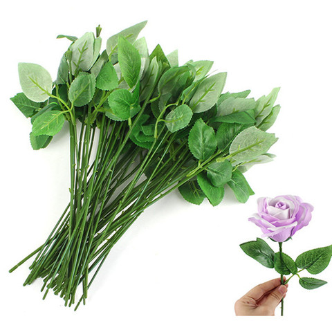 5pcs Artificial Flowers Stems Pole Leaf Flower Branch Artificial Dried Flowers Heads Diy Fake Plants for Home Wedding Decorative ► Photo 1/6