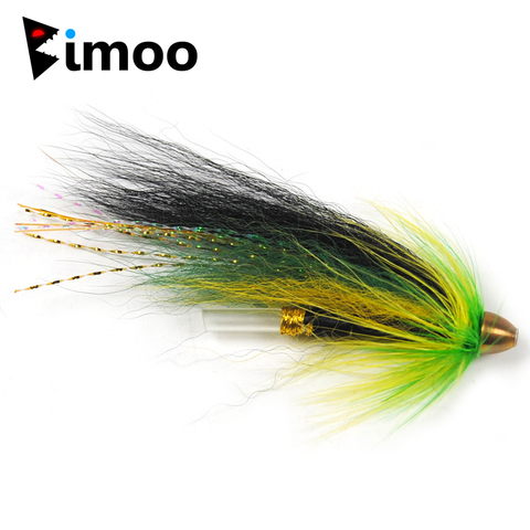 Bimoo 10PCS 5 Color Conehead Tube Flies for Salmon Trout And Steelhead Fly Fishing Bait ► Photo 1/5