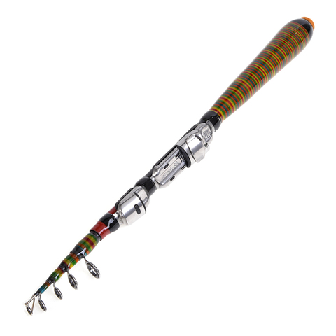 1.2/1.4/1.8/2.1M 3.94FT Telescopic Fishing Rod Portable Travel Spinning Lure Rod Raft Pole Carbon Fiber Canaas De Pescar ► Photo 1/1
