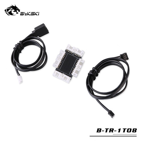 Bykski B-TR-1TO8, 1 To 8 Lighting SYNC Extension Cable, 5V, For ARGB Products Synchronous To Motherboard ► Photo 1/4