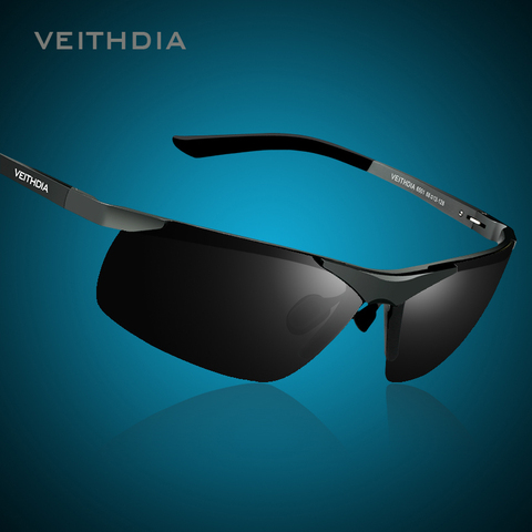 VEITHDIA Brand Alumunum Men's Polarized UV400 Mirror Sunglasses Rimless Rectangle Mens Sun Glasses Eyewear For Men 6501 ► Photo 1/6