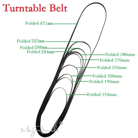 1PCS High Quality Rubber Belt Replace Turntable Phono, Tape , CD Plattenspieler Drive Belt ► Photo 1/6