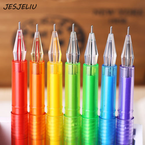 12 Pcs/Lot Rainbow Color Ink Diamond Max Nib Series Gel Pen Office Best Gifts 