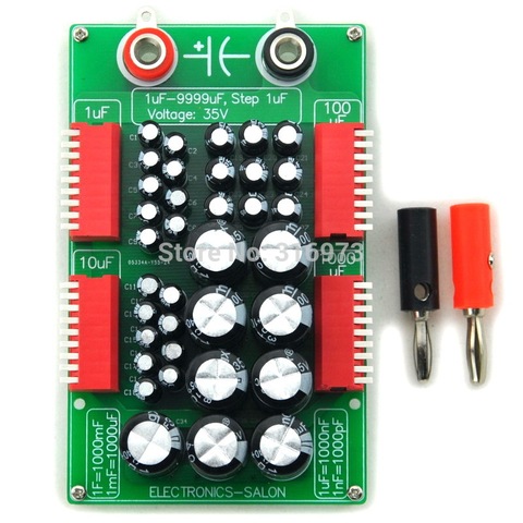 1uF to 9999uF Step-1uF Four Decade Programmable Capacitor Board. ► Photo 1/6