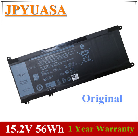 7XINbox 15.2V 56Wh 33YDH PVHT1 99NF2 Laptop Battery For Dell Inspiron 15 7577 17 7773 7778 7779 7786 3579 5587 7588 3590 3779 ► Photo 1/5