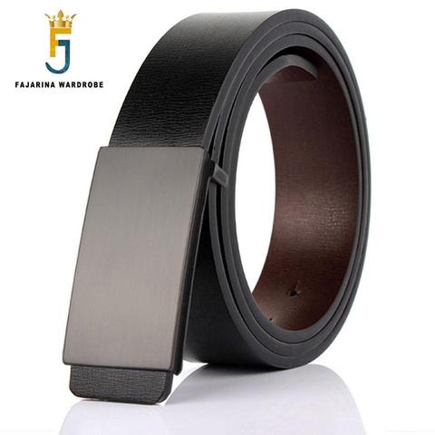 FAJARINA Brand Men's Quality Design PU 2nd Layer Genuine Leather Black Fashion Belts Male Jeans Belt Apparel Accessories for Men ► Photo 1/6
