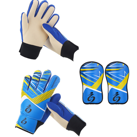 Kid's soccer goalkeeper gloves guantes de portero for children 5-16 years old soft goalkeeper gloves children riding scooters sp ► Photo 1/6