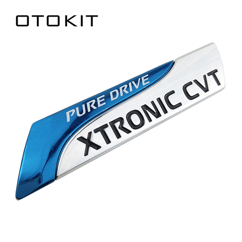 Pure Drive XTRONIC CVT Nismo Metal Emblem Badge Tail Sticker For Nissan Qashqai X-Trail Juke Teana Tiida Sunny Note Car Styling ► Photo 1/6