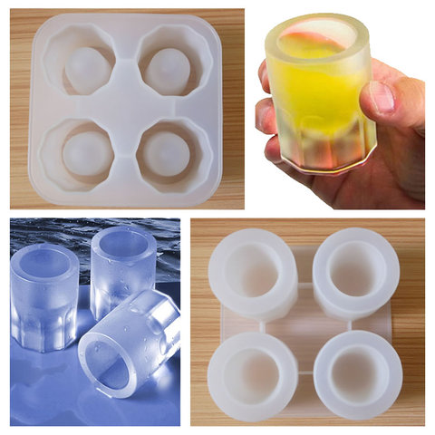 Ice cup maker Ice Cube Tray Mold Makes Shot Glasses Ice Mould Novelty Gifts Ice Tray Summer Drinking Tool D5 ► Photo 1/5
