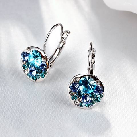 LEKANI Crystals From Swarovski heart pendant eardrop earrings Made with Austrian ELEMENTS for 2022 Mother's Day women gift ► Photo 1/6