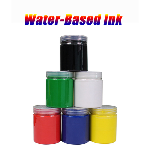 250g/bottle screen printing  water-based ink gold silver purple 10 colors ► Photo 1/6