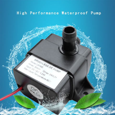 Ultra-quiet DC 12V 4.2W 240L/H Flow Rate Waterproof Brushless Pump Mini Submersible Water Pump For Garden Goldfish Bowl 2022 new ► Photo 1/6