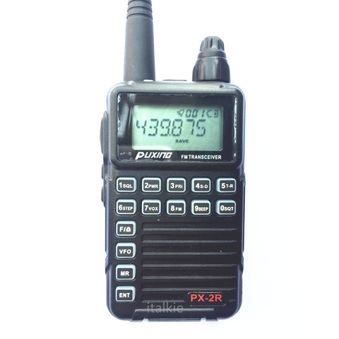 Puxing PX-2R (Updated plus version)  Dual Receiver  Two Way Radio  400-470Mhz Mini Compact Walkie Walkie, UHF TX/RX+VHF RX  PX2R ► Photo 1/6