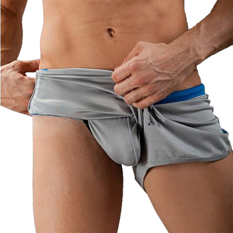 Sexy Men Running Shorts Quick Dry Man Sport Short Sweatpants Nylon Male Gym Outdoor Jogging Elastic Cool G-Strings Bottoms ► Photo 1/6