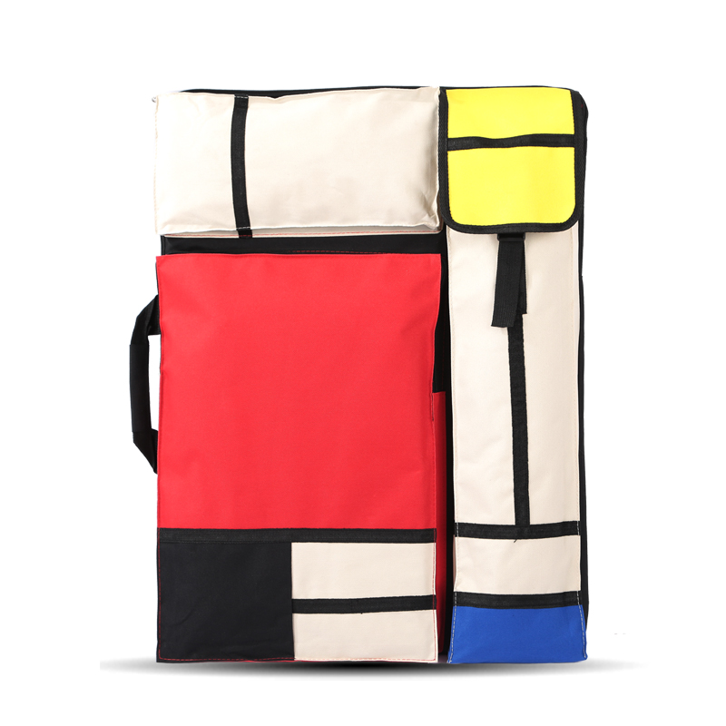 Red Art Bag-Multifunctional Large 4K Waterproof Drawing Board Carrying Bag Art Supplies Bag 