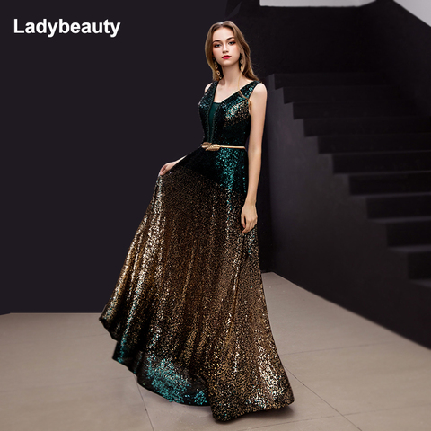 Ladybeauty 2022 New arrival Gradient Sequined Evening Dress V-Neck sleeveless Simple Evening Gowns Long Party perspective Dresse - Price history & Review | AliExpress Seller - Ladybeauty Official Store | Alitools.io Ladybeauty 2022 New arrival Gradient Sequined Evening Dress V-Neck sleeveless Simple Evening Gowns Long Party perspective Dresse - Price history & Review | AliExpress Seller - Ladybeauty Official Store | Alitools.io