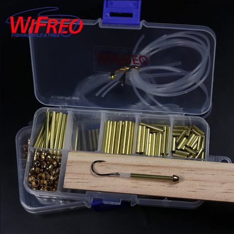 Wifreo Tube Fly Tying System Combo Set 3mm Brass Tube + Cones+ Liner Tube + Junction Tube Salmon Steelhead Fly Tying Material ► Photo 1/6