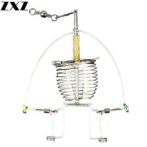 New Automatic Feeder Fishing Hook at top speed, Easy Used Tool Fishing Tackle Accessory Launcher Trap Spring Cage Hooks ► Photo 1/6