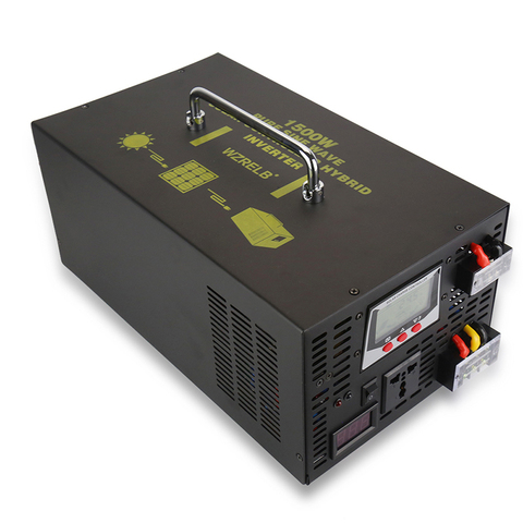 1500W Pure Sine Wave Hybrid Inverter 24V to 220V DC to DC/AC Transformer Power Inverter 12V/48V to 120V/230V/240V 30A Controller ► Photo 1/1