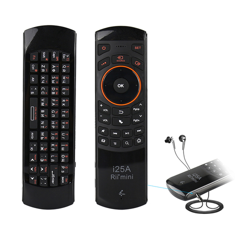 Rii Mini i25A 2.4G Wireless Keyboard Russian English Layout Fly Air Mouse With IR Remote Control Learning For Android TV BOX PC ► Photo 1/6