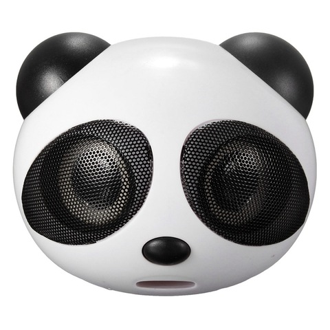 Panda Multimedia Portable USB Mini Digital Square 3.5mm Wired Super Bass Stereo Speaker Subwoofer with mic for Desktop Laptop ► Photo 1/6