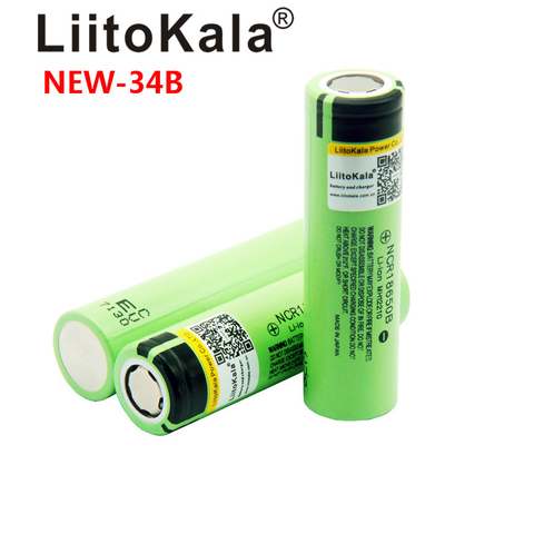 2022  Liitokala New Original NCR18650 3400 34B Rechargeable Li-ion battery 3.7V 18650 3400mAh ► Photo 1/6