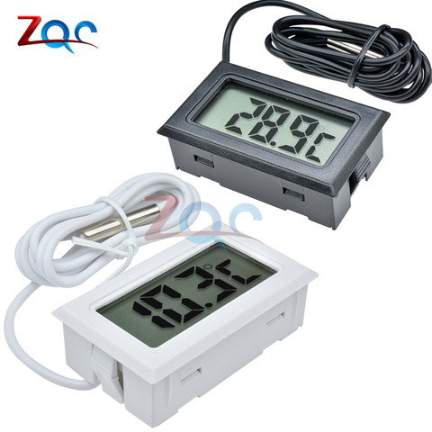 Mini Digital LCD Probe Fridge Freezer Thermometer Sensor Thermometer Thermograph For Aquarium Refrigerator Kit Chen Bar Use ► Photo 1/6